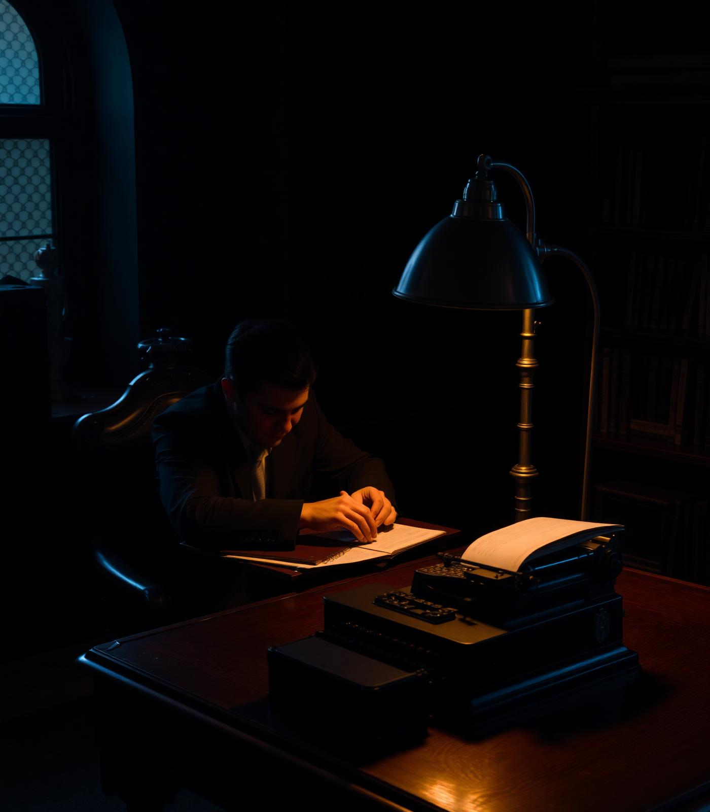 Author at work